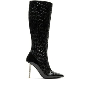 �W�[�V�[�f�B�[�G�X ���f�B�[�X �u�[�c �V���[�Y 100mm monogram-pattern leather boots Black
