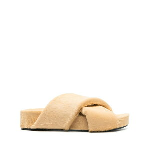 �W���E�T���_�[ ���f�B�[�X �T���_�� �V���[�Y Crossover-strap detail sandals Neutrals