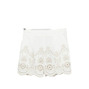 �G���V�[�c�[�Z�C���g�o�[�X ���f�B�[�X �J�W���A���p���c �{�g���X Amani broderie-anglaise scalloped-hem shorts White