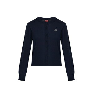 �P���]�[ ���f�B�[�X �J�[�f�B�K�� �A�E�^�[ Boke flower embroidered cardigan Blue