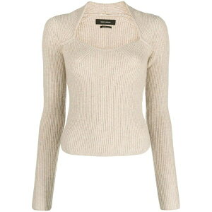 �C�U�x�� �}���� ���f�B�[�X �j�b�g&�Z�[�^�[ �A�E�^�[ Bailey sweetheart neck jumper Neutrals