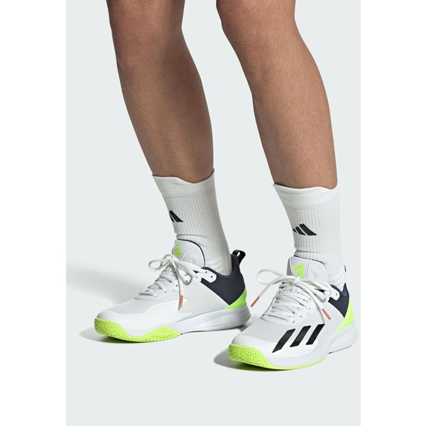 アディダス メンズ テニス スポーツ COURTFLASH SPEED - Multicourt tennis shoes - cloud white core black lucid lemonのサムネイル