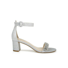 ジュウェルダグレイミシュカ レディース オックスフォード シューズ Women's James Block Heel Evening Sandals Silver Glitter
