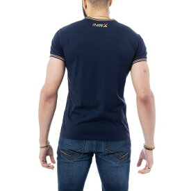 エックスレイ メンズ Tシャツ トップス Men's Elephant Embroidered Pocket Crewneck T-shirt Navy, Vermillion, White