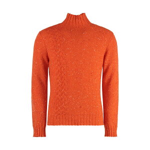 } Y jbg&Z[^[ AE^[ Cashmere Turtleneck Sweater Orange