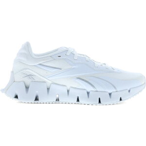 Reebok ���[�{�b�N ���f�B�[�X �X�j�[�J�[ �yReebok Zig Dynamica 4 White Silver Metallic (Women's)�z �T�C�Y US_9(26.0cm) Cloud White/Silver Metallic/Cloud White