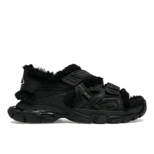 Balenciaga oVAK fB[X Xj[J[ yBalenciaga Track Sandal Fake Fur Black (Women's)z TCY US_6(23.0cm) Black/Black