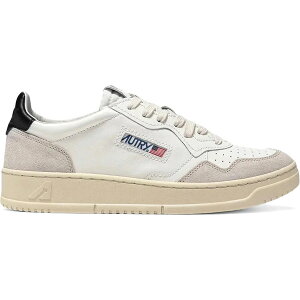 Autry �I�[�g���[ ���f�B�[�X �X�j�[�J�[ �yAutry Medalist Leather Low White Black Beige (Women's)�z �T�C�Y EU_35(21.5cm) White/Black/Beige