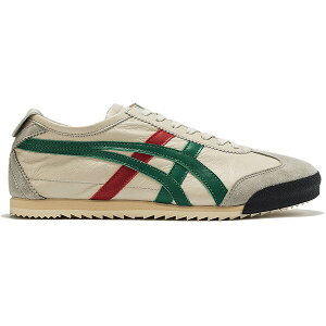 ASICS �A�V�b�N�X ���f�B�[�X �X�j�[�J�[ �yOnitsuka Tiger Mexico 66 Deluxe NM Cream Green (Women's)�z �T�C�Y US_7.5(24.5cm) Cream/Green