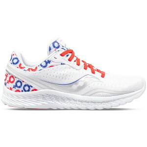 Saucony �T�b�J�j�[ ���f�B�[�X �X�j�[�J�[ �ySaucony Kinvara 11 Prinkshop (Women's)�z �T�C�Y US_W_12 White/Red-Blue
