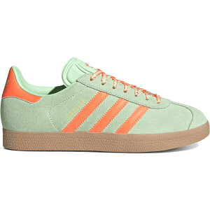 adidas �A�f�B�_�X ���f�B�[�X �X�j�[�J�[ �yadidas Gazelle Green Orange Gum (Women's)�z �T�C�Y US_7.5(24.5cm) Semi Green Spark/Solar Orange/Gum