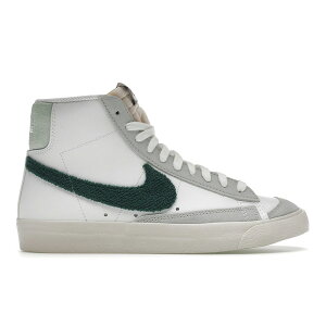 Nike iCL fB[X Xj[J[ yNike Blazer Mid 77 Vintage Chenille Swoosh Gorge Green (Women's)z TCY US_5.5(22.5cm) Summit White/Gorge Green