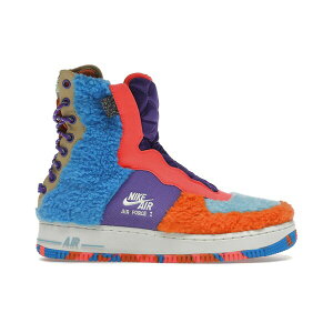 Nike �i�C�L ���f�B�[�X �X�j�[�J�[ �yNike Air Force 1 Rebel XX Sherpa Multi (Women's)�z �T�C�Y US_8(25.0cm) Spirit Purple/Sail-Orange-Blue-Red
