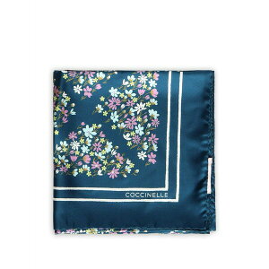 �R�`�l�� ���f�B�[�X �}�t���[�E�X�g�[���E�X�J�[�t �A�N�Z�T���[ Sakura flowers silk scarf Blue