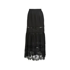�t���[�f���}�[�� ���f�B�[�X �X�J�[�g �{�g���X Juliet lace maxi skirt Black