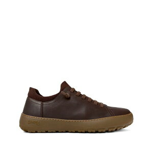 �J���y�[�� �����Y �X�j�[�J�[ �V���[�Y Peu serra ribbed-collar leather sneakers Brown