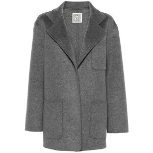 �g�[�e�� ���f�B�[�X �W���P�b�g���u���]�� �A�E�^�[ Notched-lapels m??lange jacket Grey