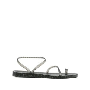 �A���V�G���g�O���[�N�T���_�� ���f�B�[�X �T���_�� �V���[�Y Glitter-detailed single-toe flip flops Black