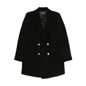 �`�A���E�{�j�E�v�e�B�E���[�u ���f�B�[�X �R�[�g �A�E�^�[ Ecoply embellished double-breasted coat Black