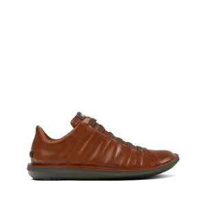 �J���y�[�� �����Y �X�j�[�J�[ �V���[�Y Beetle lace-up leather sneakers Brown