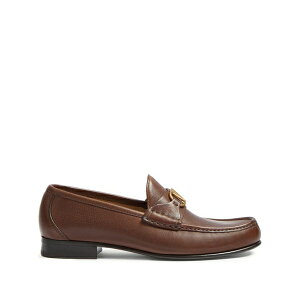 ���@�����e�B�m �K�����@�[�j �����Y �X���b�|���E���[�t�@�[ �V���[�Y V-logo signature loafers Brown