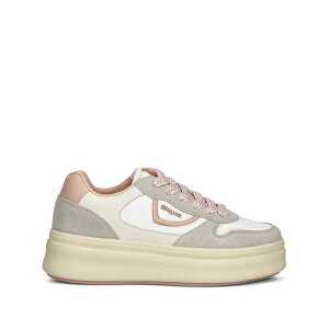 �u���E�A�[ ���f�B�[�X �X�j�[�J�[ �V���[�Y Platform leather sneakers White