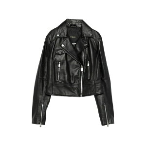 �s���R ���f�B�[�X �W���P�b�g���u���]�� �A�E�^�[ Zip leather jacket Black