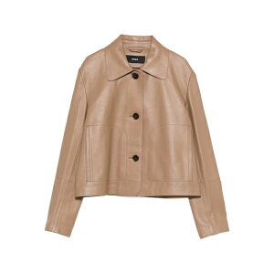 �A���} ���f�B�[�X �W���P�b�g���u���]�� �A�E�^�[ Emy collar leather jacket Brown