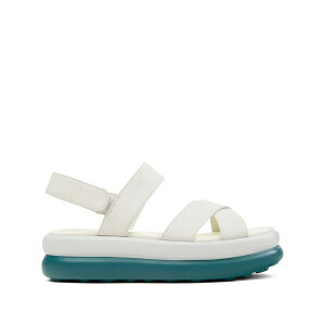 �J���y�[�� ���f�B�[�X �T���_�� �V���[�Y Cross strap pelotas flota up sandals White