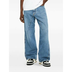 �I�t�z���C�g �����Y �f�j���p���c �{�g���X half arrow twist jeans Blue