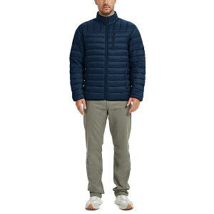 z[N Ah Jpj[ Y WPbgu] AE^[ Outfitter Men's Packable Down Blend Puffer Jacket, Created for Macy's Hawke Navy