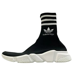 adidas �A�f�B�_�X �����Y �X�j�[�J�[ �yBalenciaga x adidas Speed Sneaker 'Black' IF0168�z �T�C�Y US_7(25.0cm)