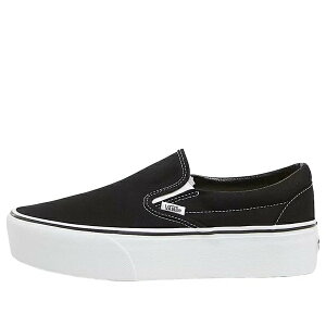 Vans �o���Y �����Y �X�j�[�J�[ �yVans Classic Slip-On Stackform 'Black White' VN0A7Q5RBMX�z �T�C�Y US_11(29.0cm)