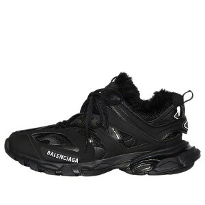 Balenciaga �o�����V�A�K �����Y �X�j�[�J�[ �yBalenciaga Track Sneaker 'Faux Fur Black' 668556W3CQ11000�z �T�C�Y US_10(28.0cm)