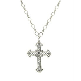 シンボルスオブフェイス レディース ネックレス・チョーカー・ペンダントトップ アクセサリー Crystal Large Cross Necklace White