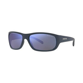 アーネット レディース サングラス＆アイウェア アクセサリー Unisex Polarized Sunglasses, AN4290 Uka-Uka 63 Matte Blue