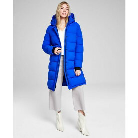 BCBジェネレーション レディース ジャケット＆ブルゾン アウター Women's Hooded Puffer Coat, Created for Macy's Cobalt