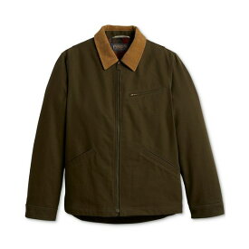 ペンドルトン メンズ ジャケット＆ブルゾン アウター Men's Tahoma Canvas Trucker Jacket Dark Olive