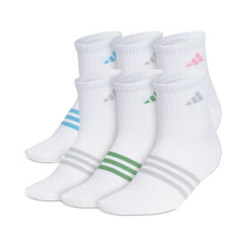 アディダス レディース 靴下 アンダーウェア Women's 6-Pk. Superlite 3.0 Quarter Socks Grey/Yellow/Blue Dawn