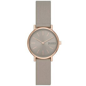 スカーゲン レディース 腕時計 アクセサリー Women's Signatur Lille Sand Leather Strap Watch 30mm Sand