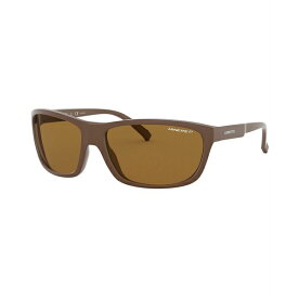 アーネット メンズ サングラス・アイウェア アクセサリー Men's Polarized Sunglasses MATTE BROWN/POLAR BROWN