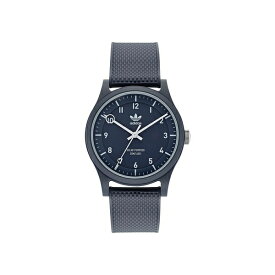 アディダス レディース 腕時計 アクセサリー Unisex Solar Project One Blue Resin Strap Watch 39mm Blue