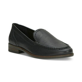 ラッキーブランド レディース サンダル シューズ Women's Palani Slip-On Flat Loafers Black Leather
