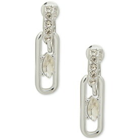 アンクライン レディース ピアス＆イヤリング アクセサリー Silver-Tone Crystal Navette Linear Clip Earrings Crystal