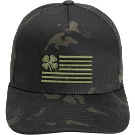 ブラッククローバー メンズ 帽子 アクセサリー Black Clover Men's Black Multi-Camo Clover Nation Golf Hat Black