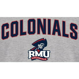 ファナティクス メンズ Tシャツ トップス Robert Morris Colonials Proud Mascot Long Sleeve TShirt Ash