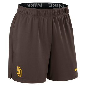 ナイキ レディース Tシャツ トップス San Diego Padres Nike Women's Authentic Collection Knit Shorts Brown