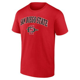 ファナティクス メンズ Tシャツ トップス San Diego State Aztecs Fanatics Branded Campus TShirt Red