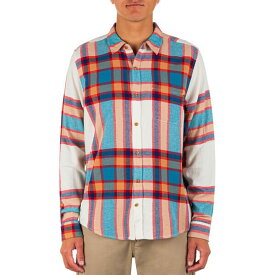 ハーレー メンズ シャツ トップス Hurley Men's Portland Flannel Long Sleeve Shirt Teal