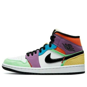 Jordan �W���[�_�� ���f�B�[�X �X�j�[�J�[ �y(WMNS) Air Jordan 1 Mid SE 'Lightbulb' CW1140-100�z �T�C�Y US_5.5(22.5cm)